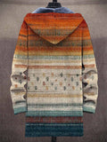 Cardigan Damen mit Kapuze und kreativem Muster - 2 - Trendlinie