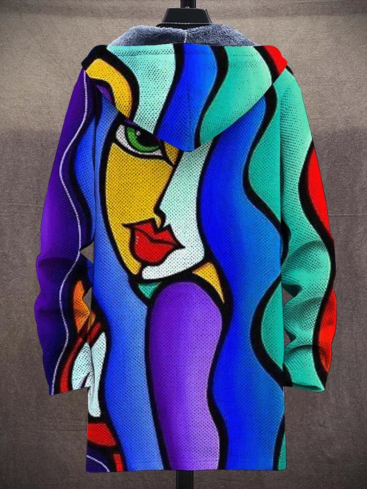 Hoodie Damen mit Kapuze und auffälligem Kunstmotiv - 2 - Trendlinie