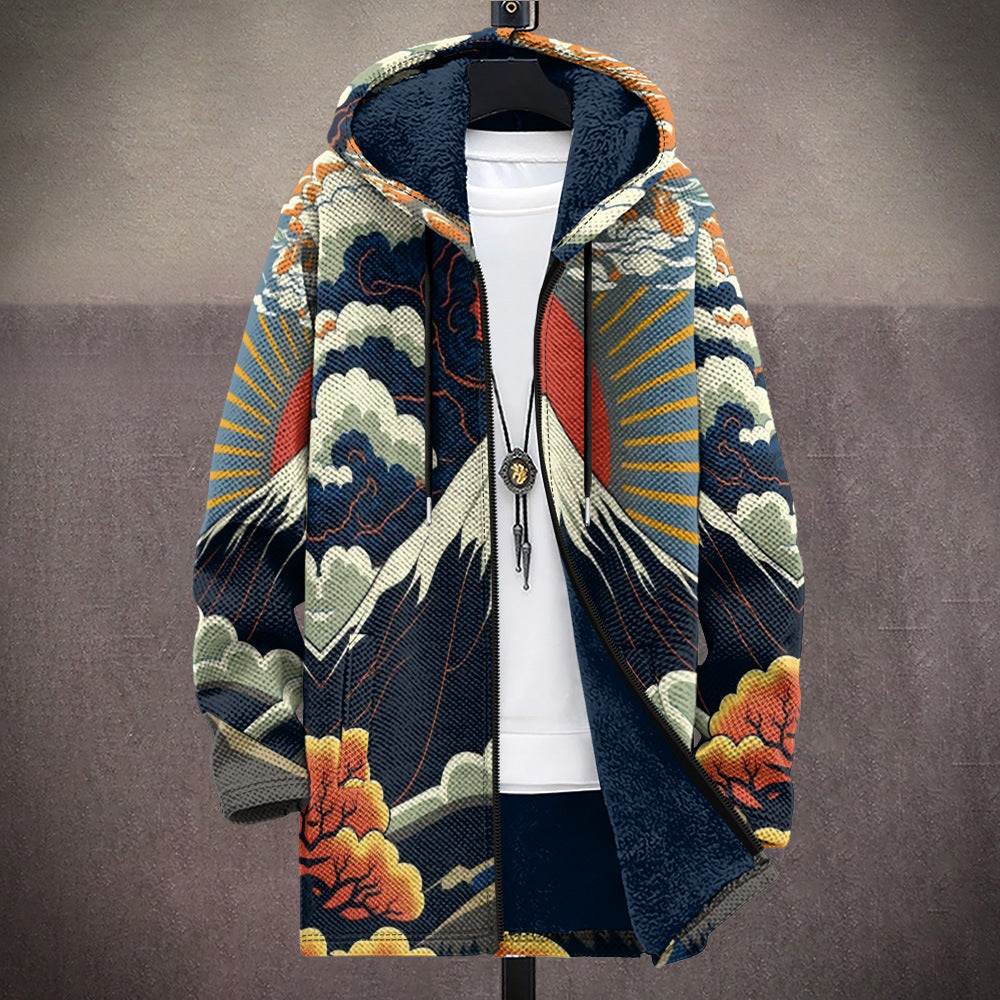 Kapuzen-Cardigan Damen mit Einzigartigem Muster und Lässigem Schnitt - 1 - Trendlinie