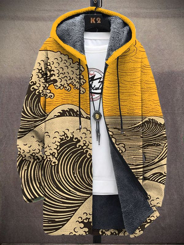 Hoodie Damen mit Wellenmuster und Kapuze - 1 - Trendlinie