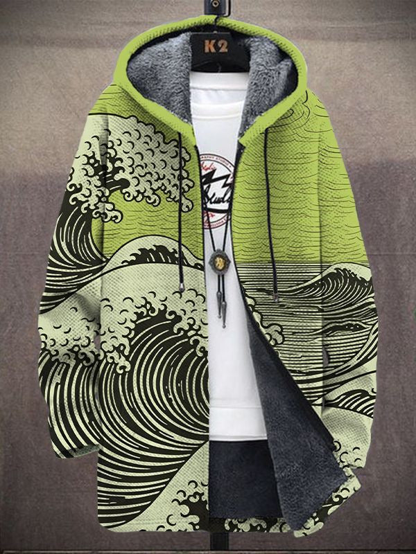 Hoodie Damen mit Wellenmuster und Kapuze - 4 - Trendlinie