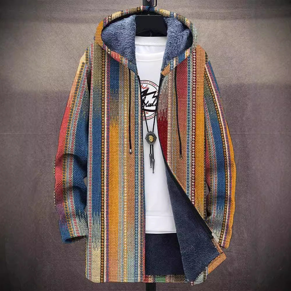 Bunte Jacke Damen mit Kapuze und einzigartigem Design - 2 - Trendlinie