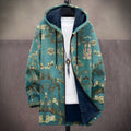 Wolljacke Damen mit Kapuze und floralem Muster - 1 - Trendlinie