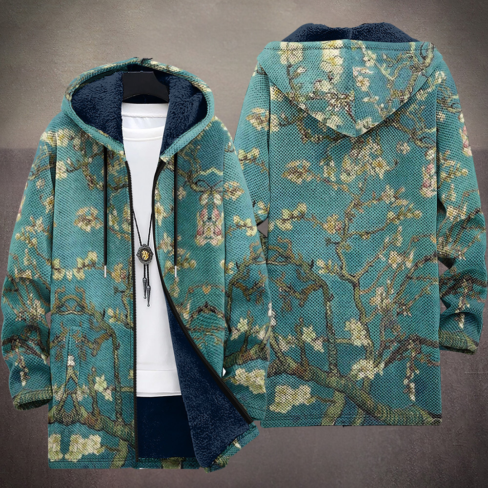 Wolljacke Damen mit Kapuze und floralem Muster - 2 - Trendlinie