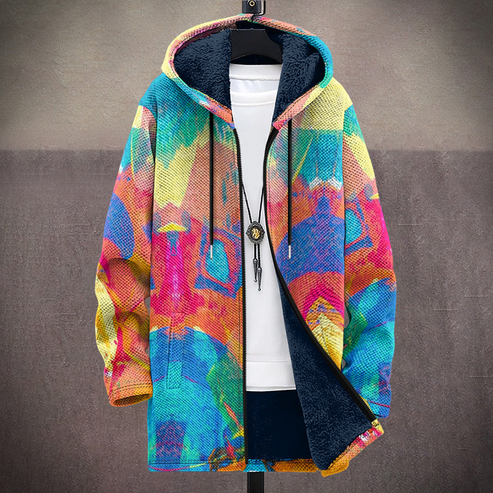 Farbige Kapuzenjacke Damen mit auffälligem Design und lockerer Passform - 1 - Trendlinie