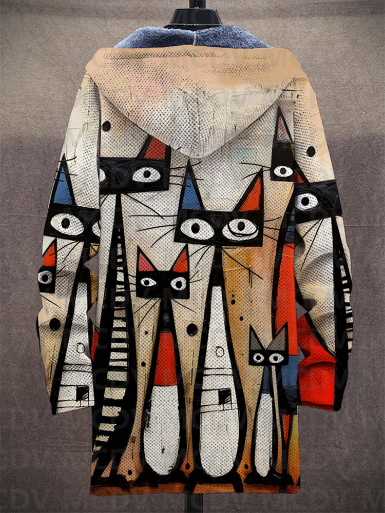 Kapuzenjacke Damen mit Kreativem Print und Bequemer Passform - 2 - Trendlinie