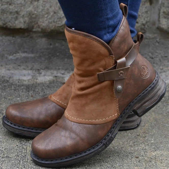 Damenstiefel mit verstellbarem Riemen im Relaxed Fit - 2 - Trendlinie