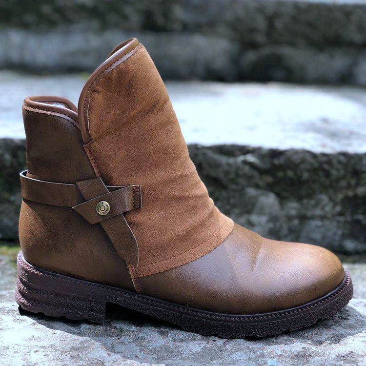 Damenstiefel mit verstellbarem Riemen im Relaxed Fit - 3 - Trendlinie