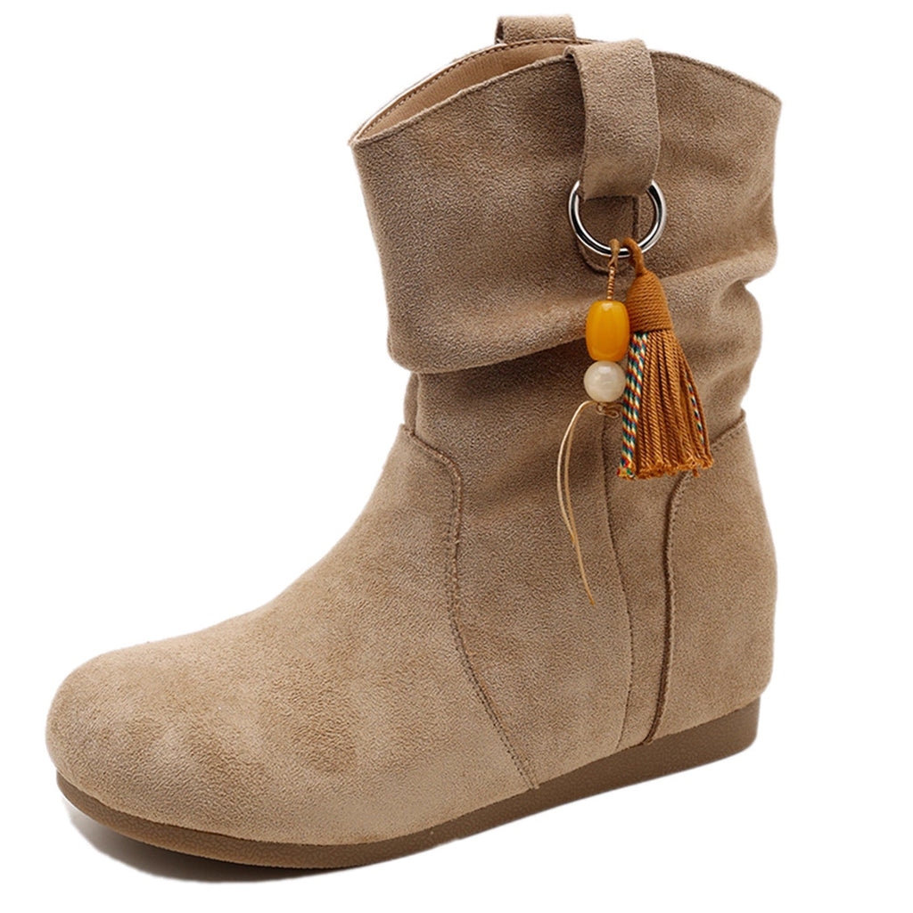 Damen Stiefeletten mit stilvoller Quaste - 3 - Trendlinie