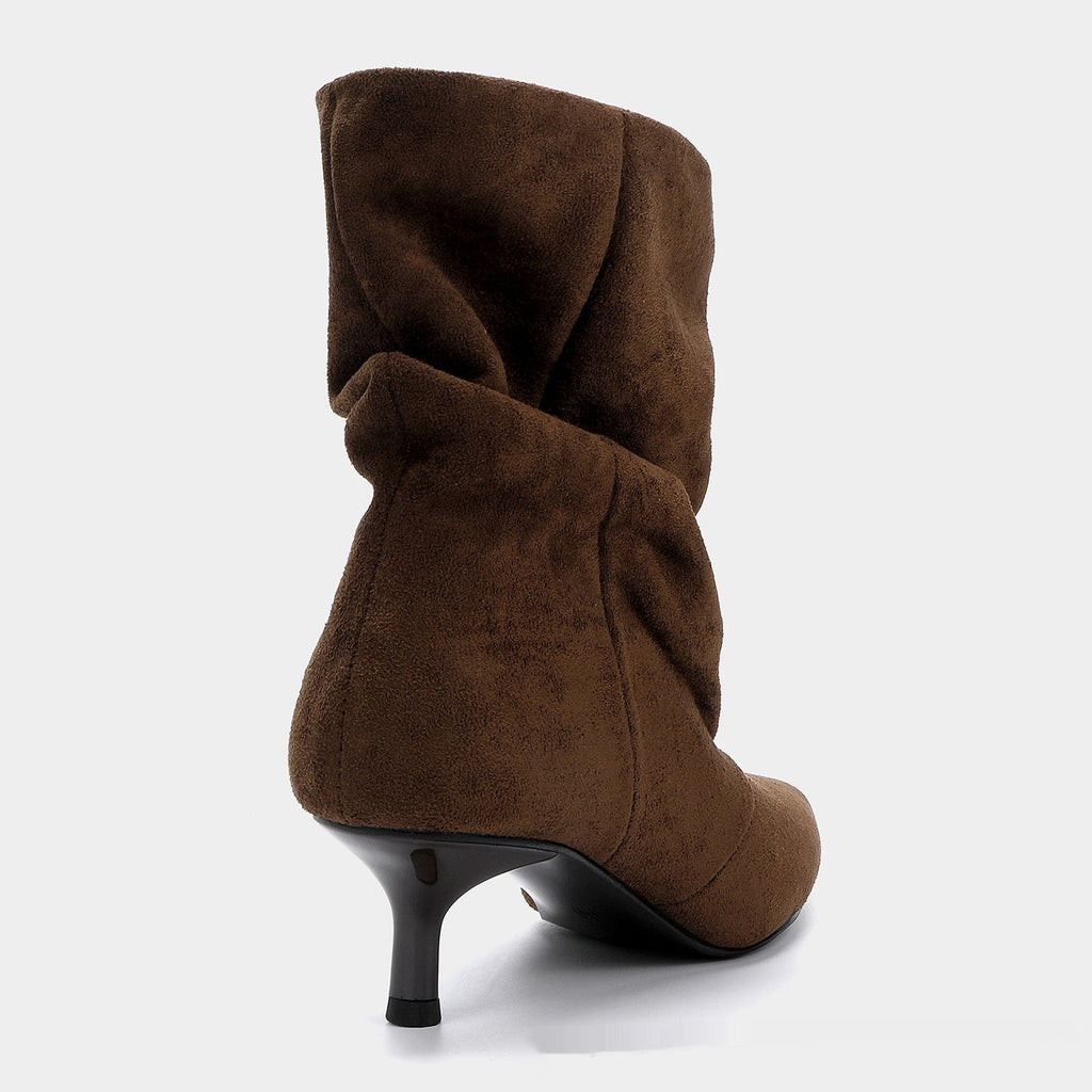 Damen Slouchy Stiefel mit Eleganter Spitze - 4 - Trendlinie