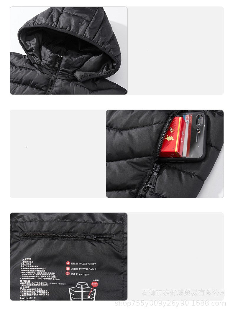 Wärmejacke für Herren mit Kapuze im lässigen Schnitt - 2 - Trendlinie