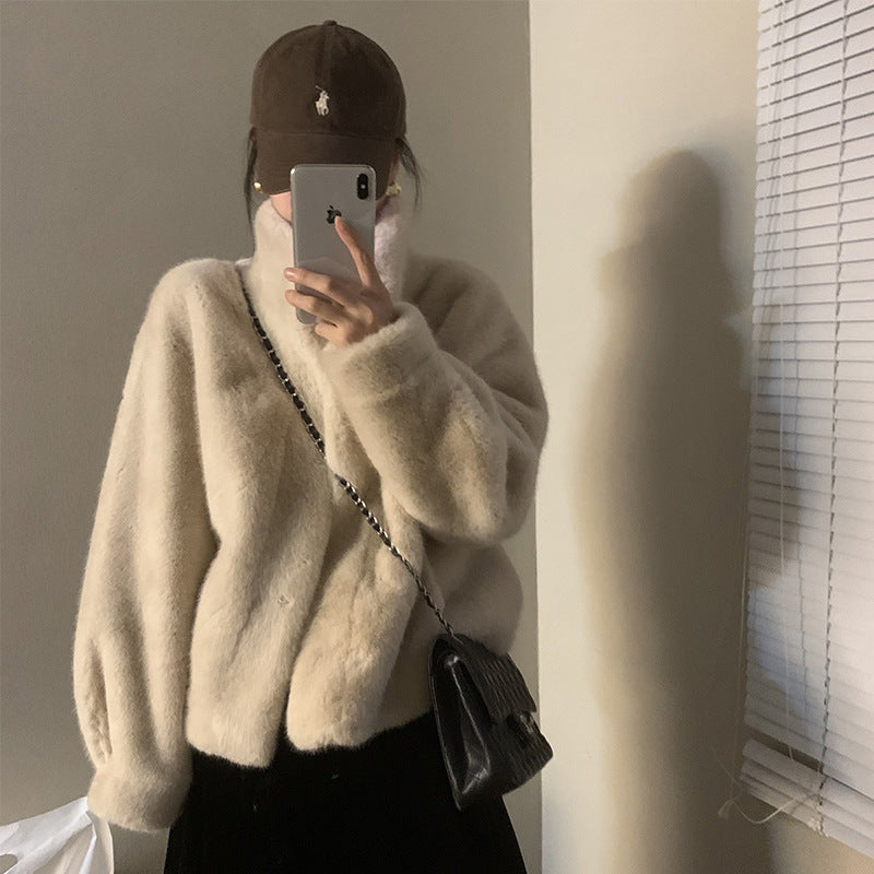 Gemütliche Damenjacke mit elegantem Stehkragen - 3 - Trendlinie