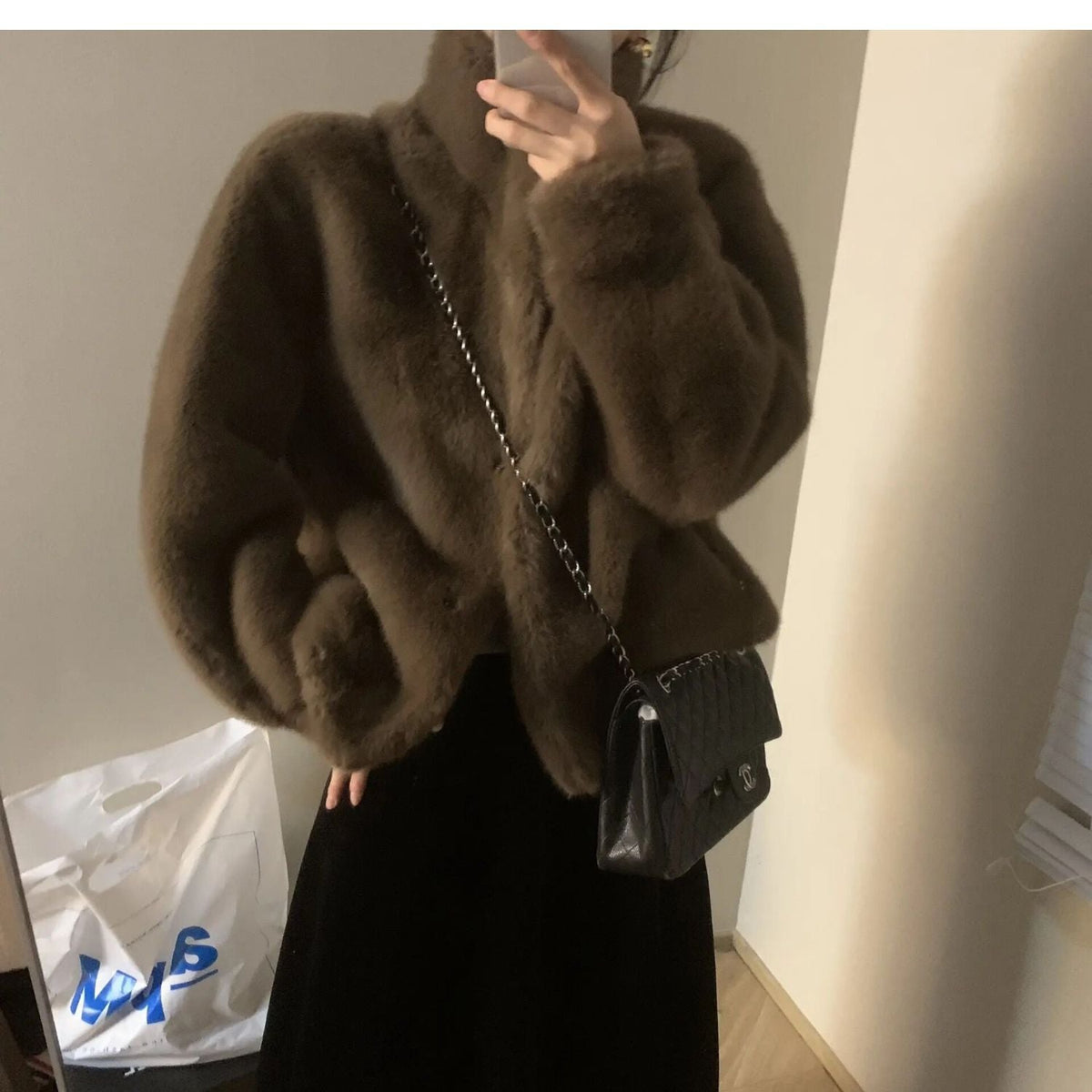Gemütliche Damenjacke mit elegantem Stehkragen - 4 - Trendlinie