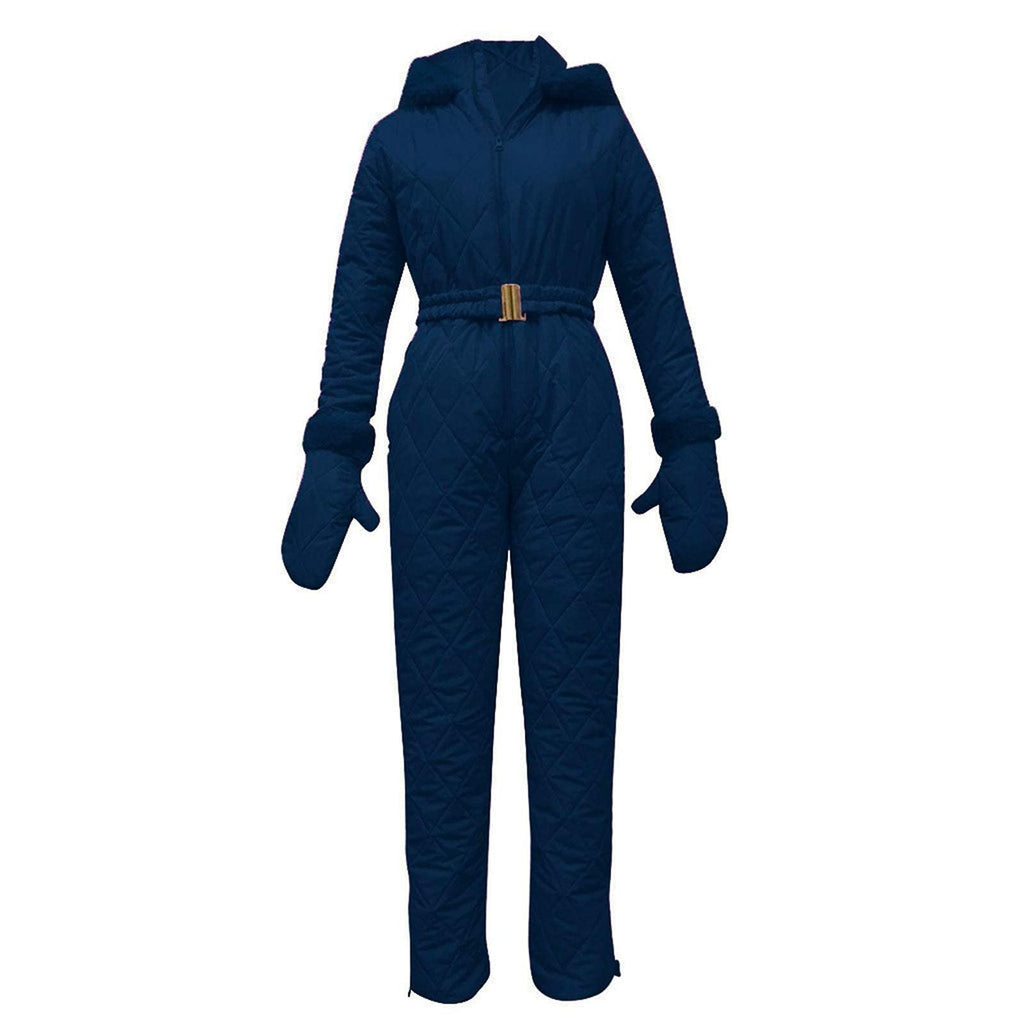 Damen Jumpsuit mit Kunstfellkragen für stilvolle Auftritte - 4 - Trendlinie