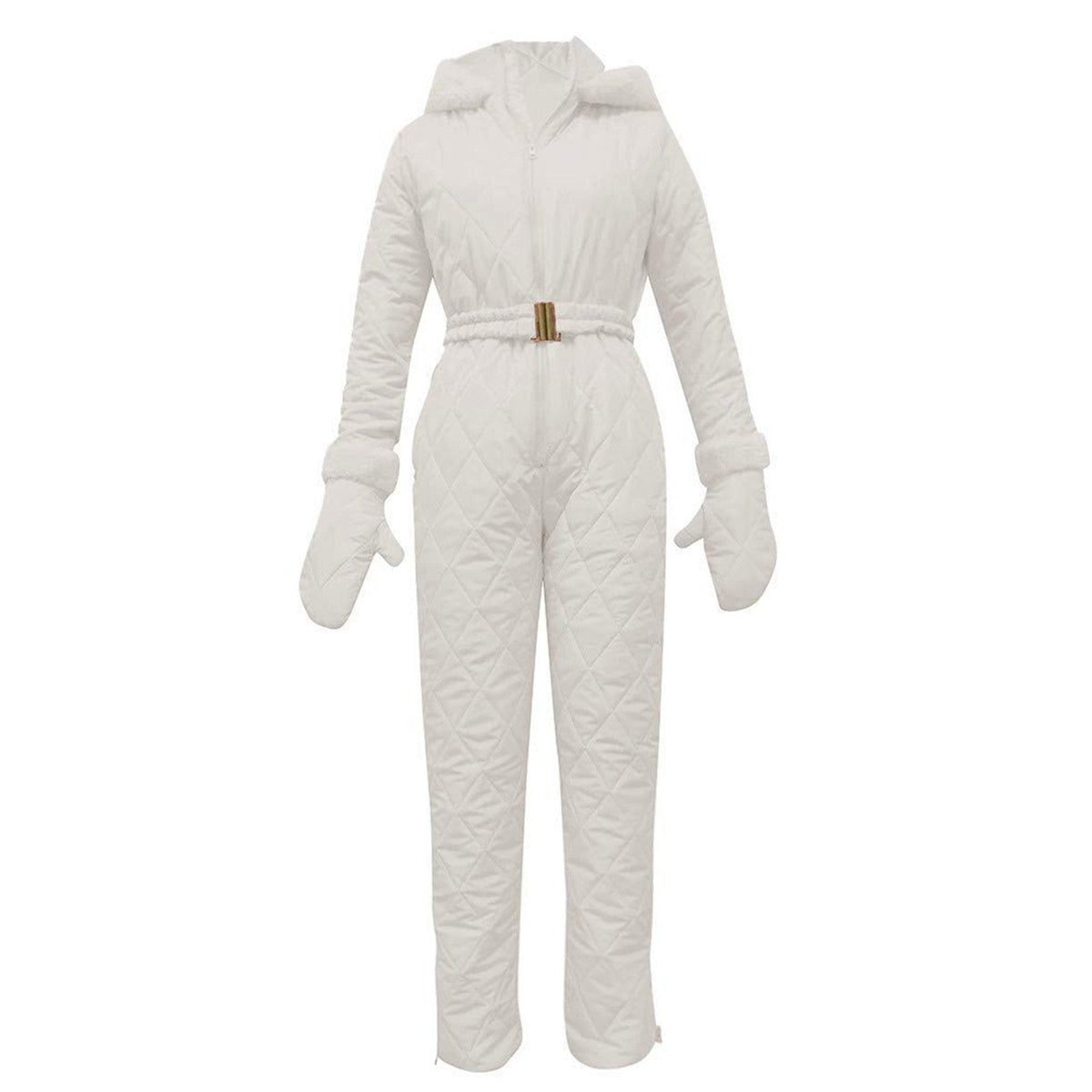 Damen Jumpsuit mit Kunstfellkragen für stilvolle Auftritte - 9 - Trendlinie