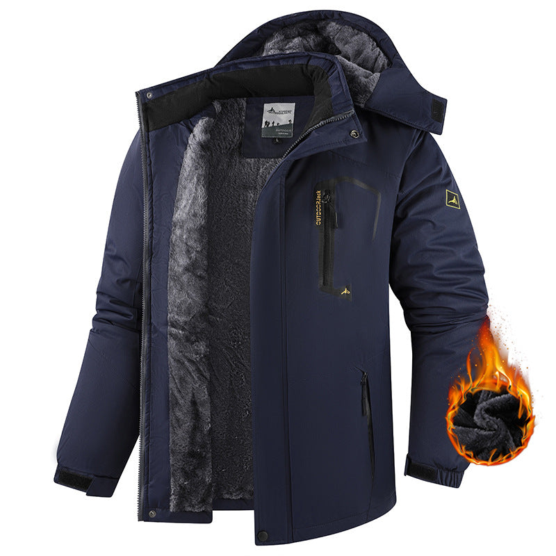 Herrenjacke mit abnehmbarer Kapuze im Regular Fit - 1 - Trendlinie