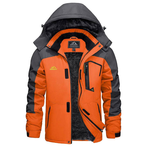 Herren Fitted Winterjacke mit abnehmbarer Kapuze für kalte Tage - 1 - Trendlinie