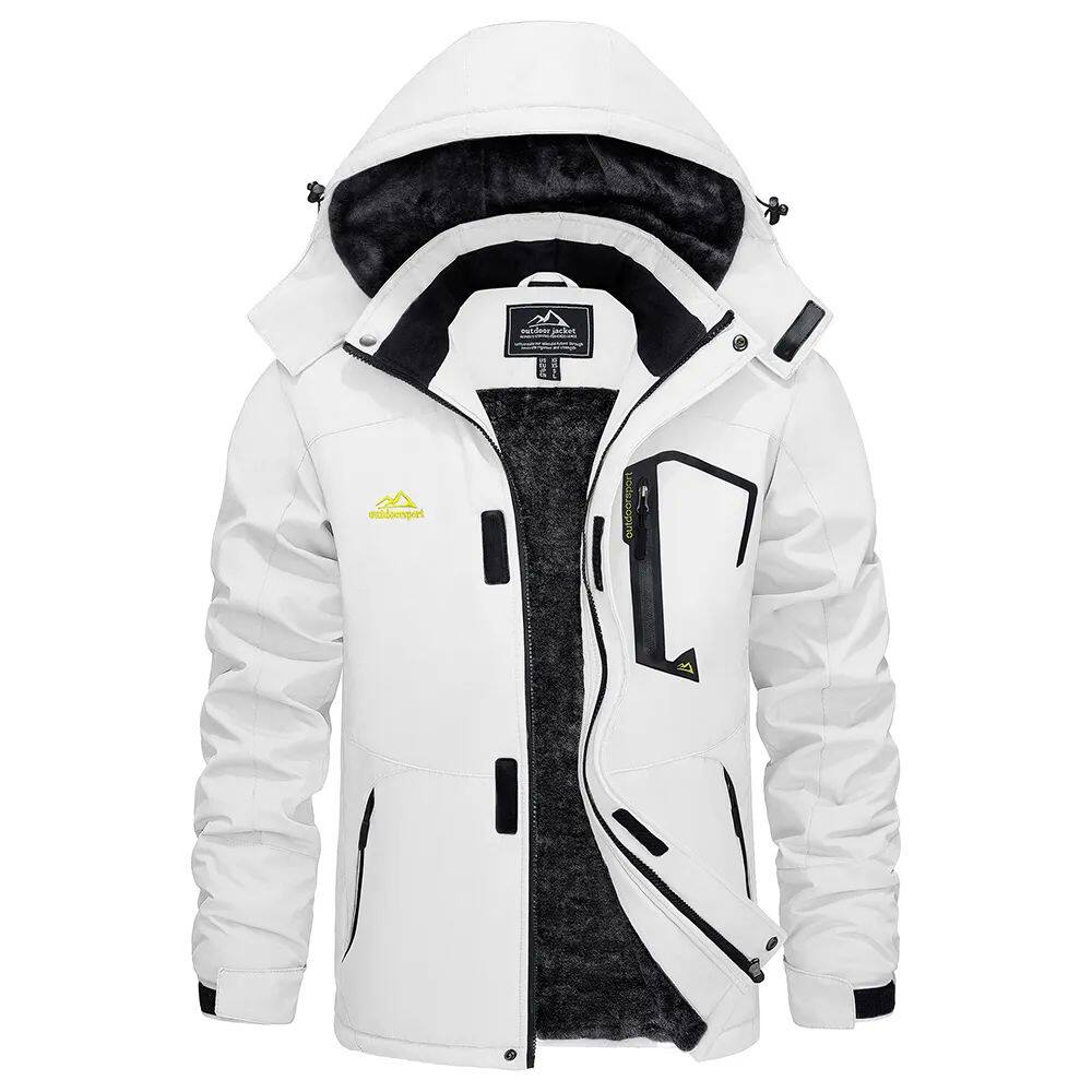 Herren Fitted Winterjacke mit abnehmbarer Kapuze für kalte Tage - 4 - Trendlinie