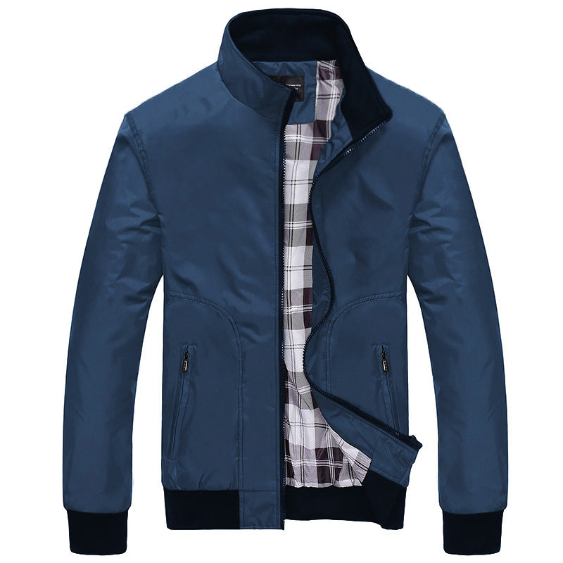 Moderne Herrenjacke mit Stehkragen für Freizeitoutfits - 6 - Trendlinie