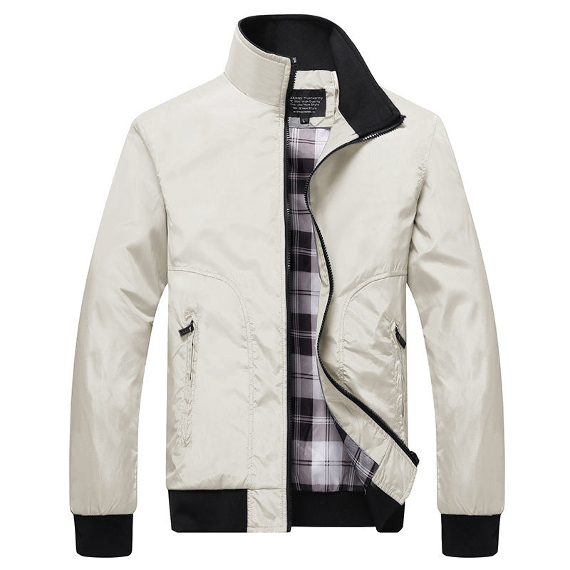 Moderne Herrenjacke mit Stehkragen für Freizeitoutfits - 7 - Trendlinie