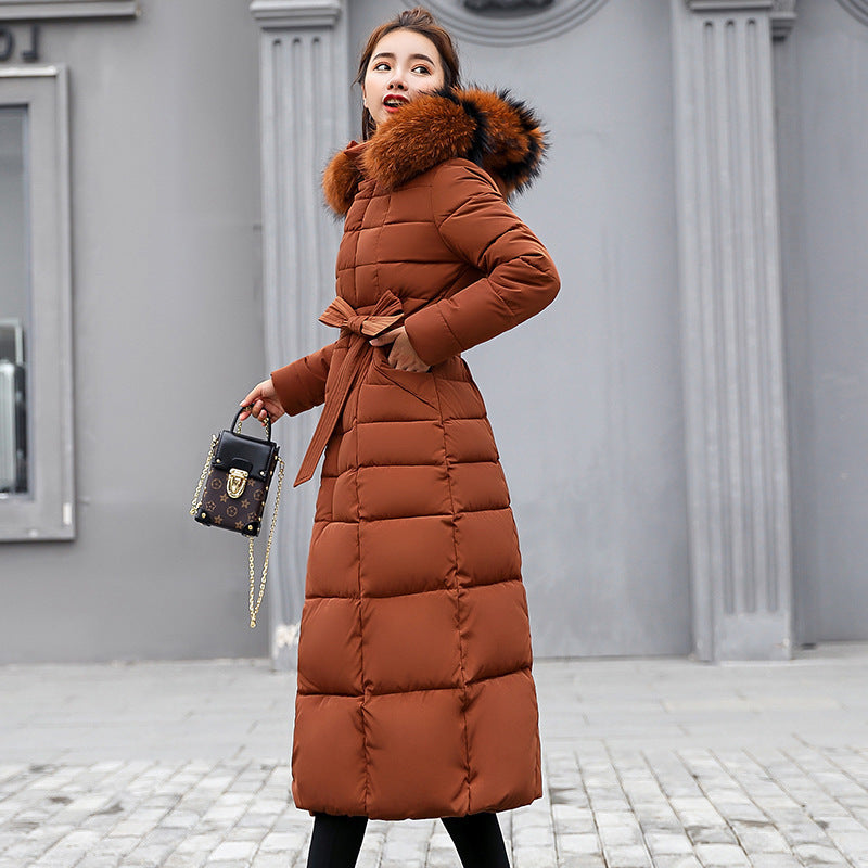 Damen Slim Fit Steppjacke mit luxuriösem Pelzkragen - 1 - Trendlinie