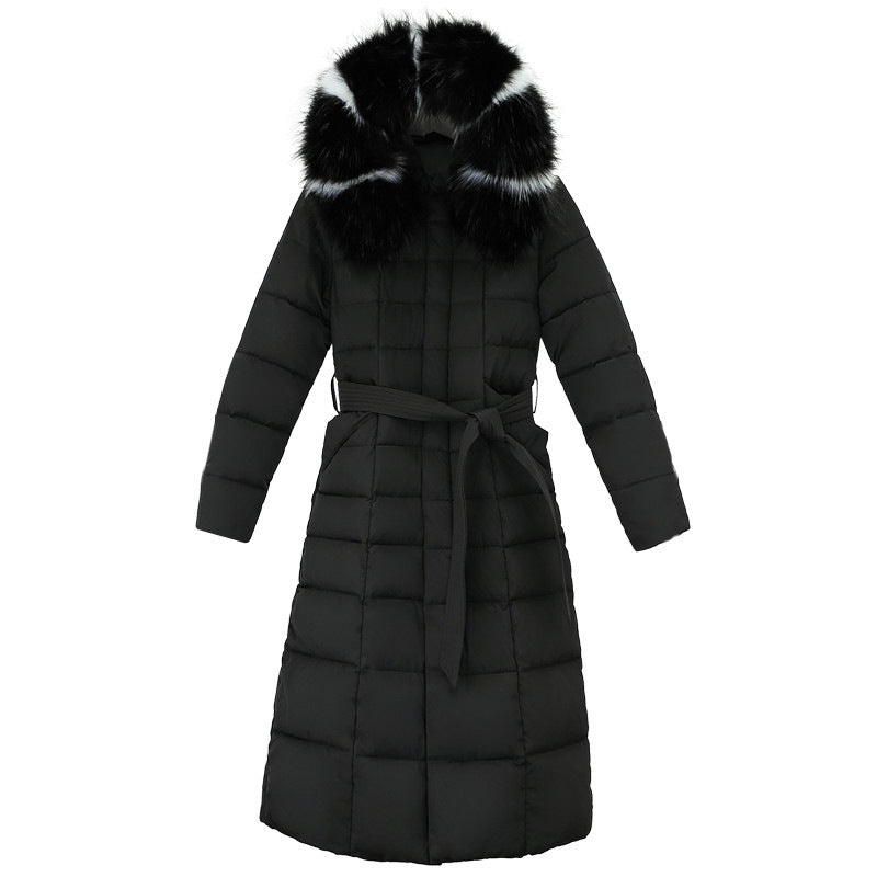 Damen Slim Fit Steppjacke mit luxuriösem Pelzkragen - 7 - Trendlinie