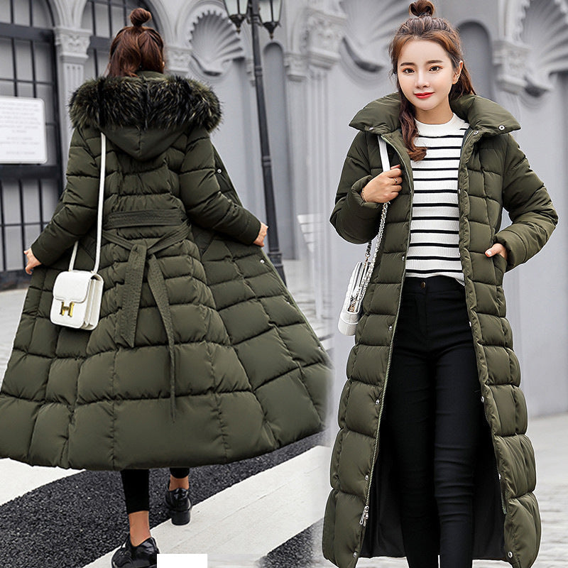 Damen Slim Fit Steppjacke mit luxuriösem Pelzkragen - 8 - Trendlinie
