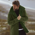 Herren Mittellanger Mantel mit Bequemer Passform und Plüschkragen - 4 - Trendlinie