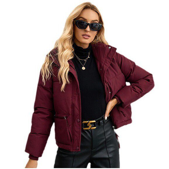 Damen Pufferjacke mit kurzem Schnitt und Stehkragen - 2 - Trendlinie