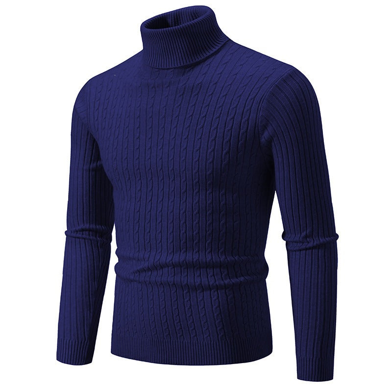Herrenpullover Slim Fit mit hohem Kragen für einen modernen Look - 3 - Trendlinie