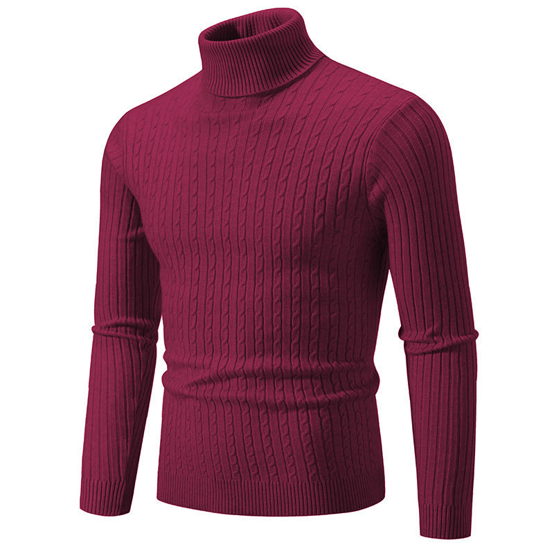 Herrenpullover Slim Fit mit hohem Kragen für einen modernen Look - 4 - Trendlinie