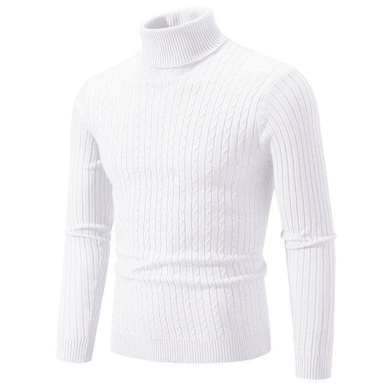 Herrenpullover Slim Fit mit hohem Kragen für einen modernen Look - 6 - Trendlinie