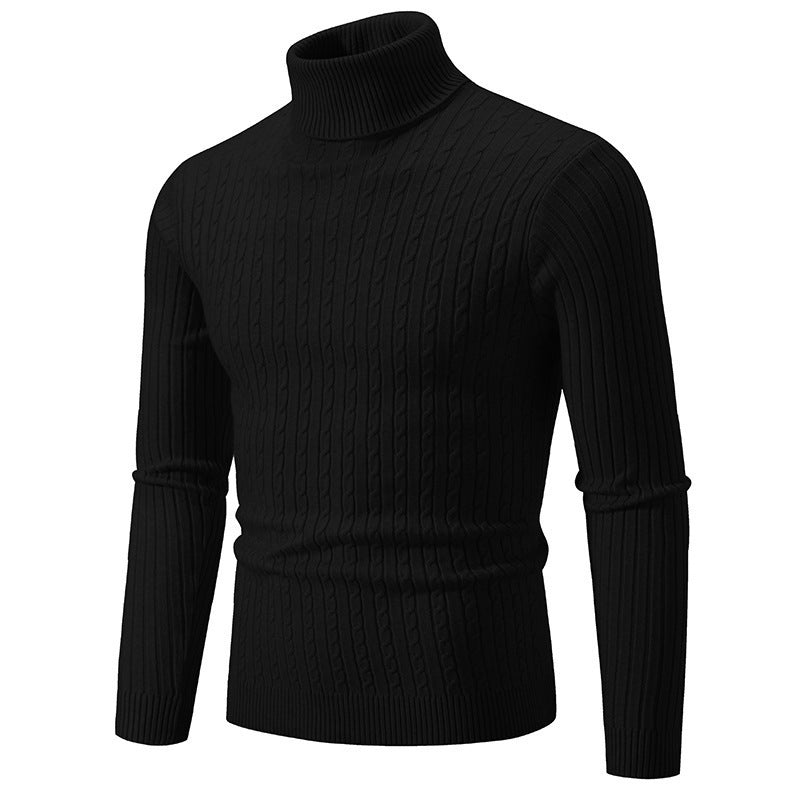 Herrenpullover Slim Fit mit hohem Kragen für einen modernen Look - 7 - Trendlinie