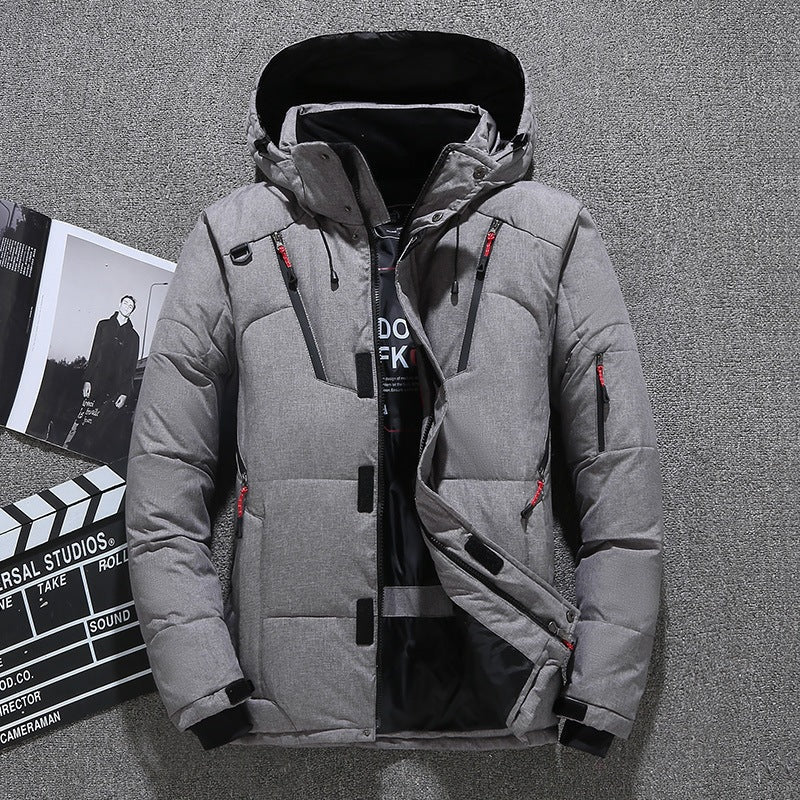 Herren Slim Fit Winterjacke mit praktischer Kapuze - 1 - Trendlinie
