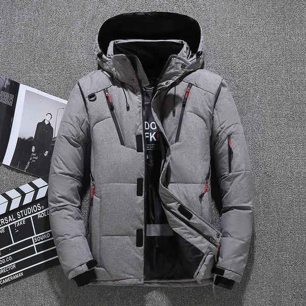 Herren Slim Fit Winterjacke mit praktischer Kapuze - 1 - Trendlinie