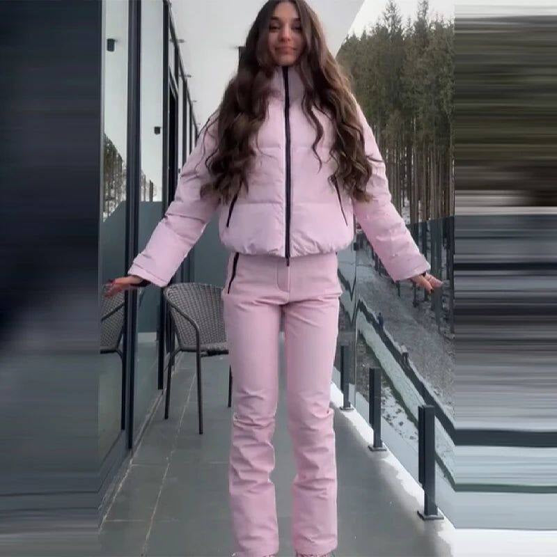 Damen Jumpsuit im Slim-Fit-Stil mit Kapuze und modernen Fransen - 2 - Trendlinie