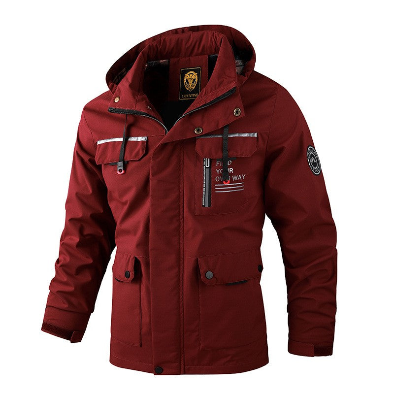 Herren Slim Fit Jacke mit vielseitigem Taschen-Layout - 2 - Trendlinie