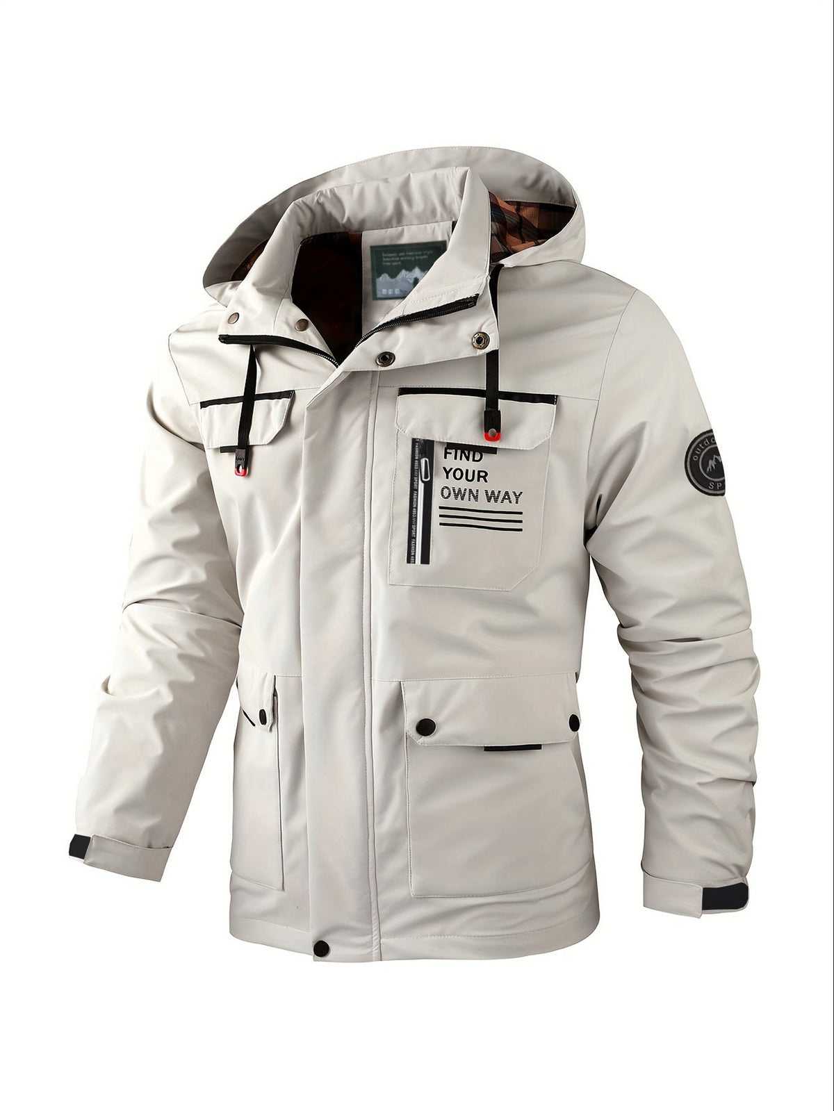Herren Slim Fit Jacke mit vielseitigem Taschen-Layout - 3 - Trendlinie