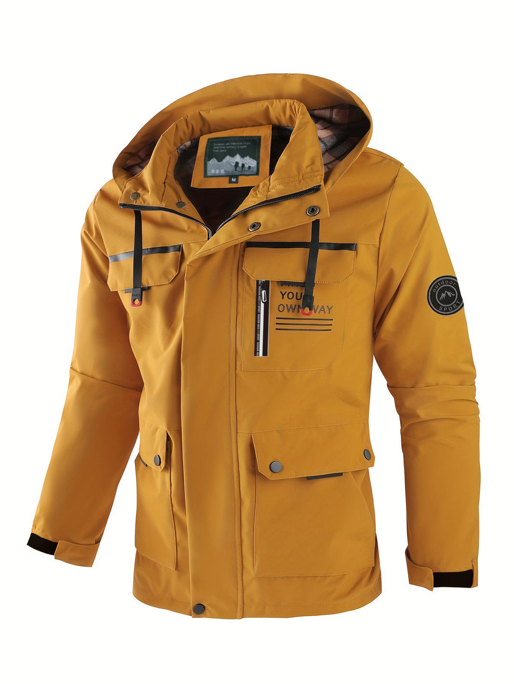 Herren Slim Fit Jacke mit vielseitigem Taschen-Layout - 5 - Trendlinie