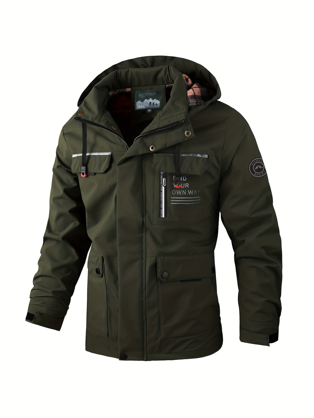 Herren Slim Fit Jacke mit vielseitigem Taschen-Layout - 7 - Trendlinie