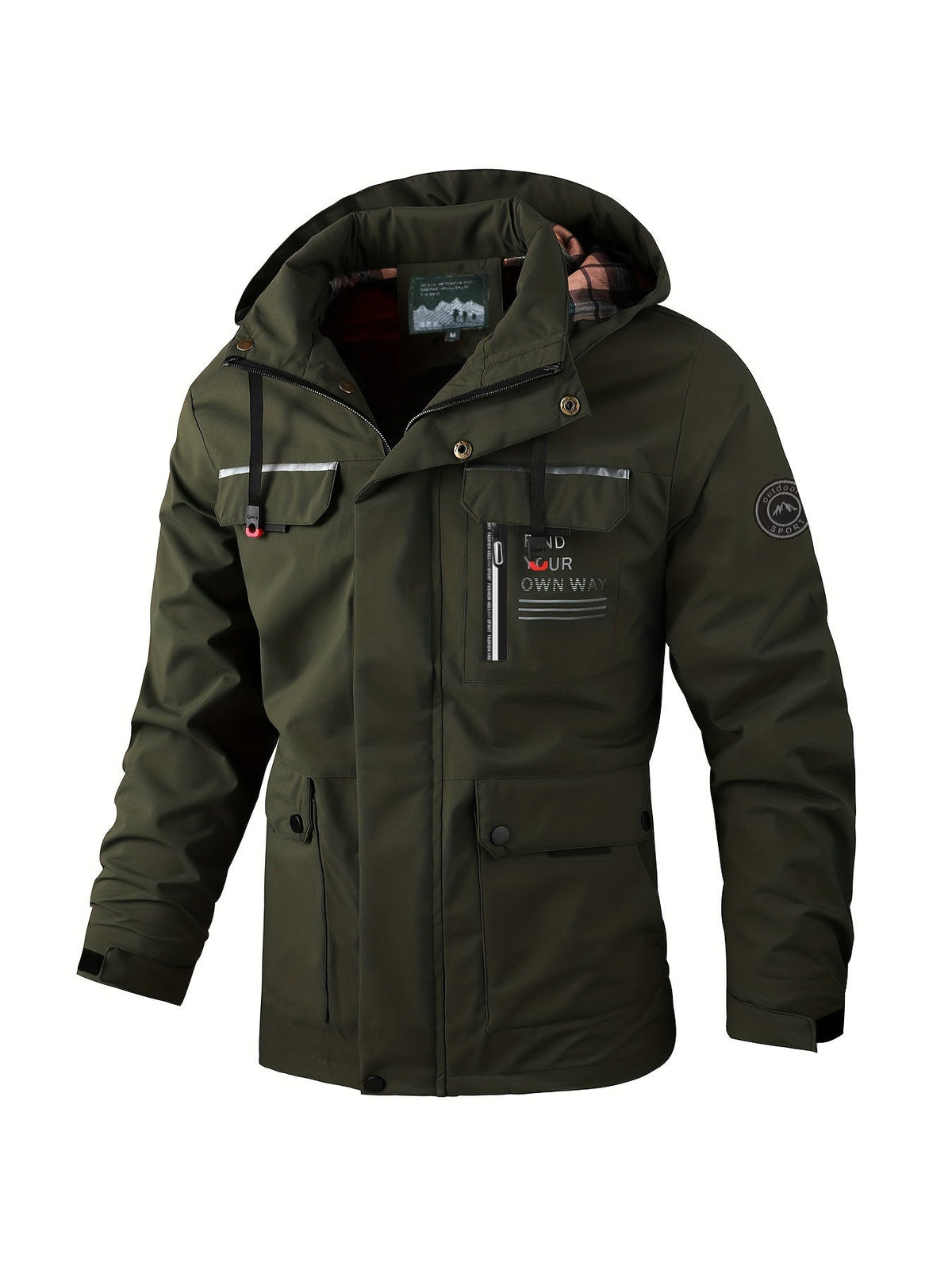 Herren Slim Fit Jacke mit vielseitigem Taschen-Layout - 7 - Trendlinie