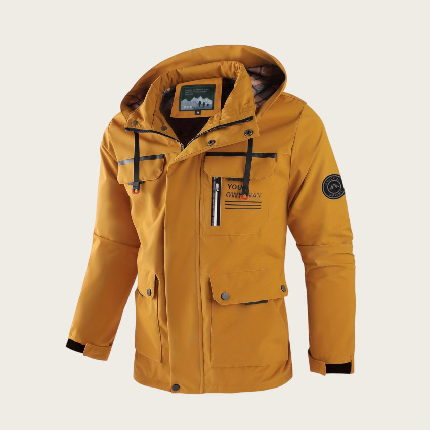 Herren Slim Fit Jacke mit vielseitigem Taschen-Layout - 8 - Trendlinie
