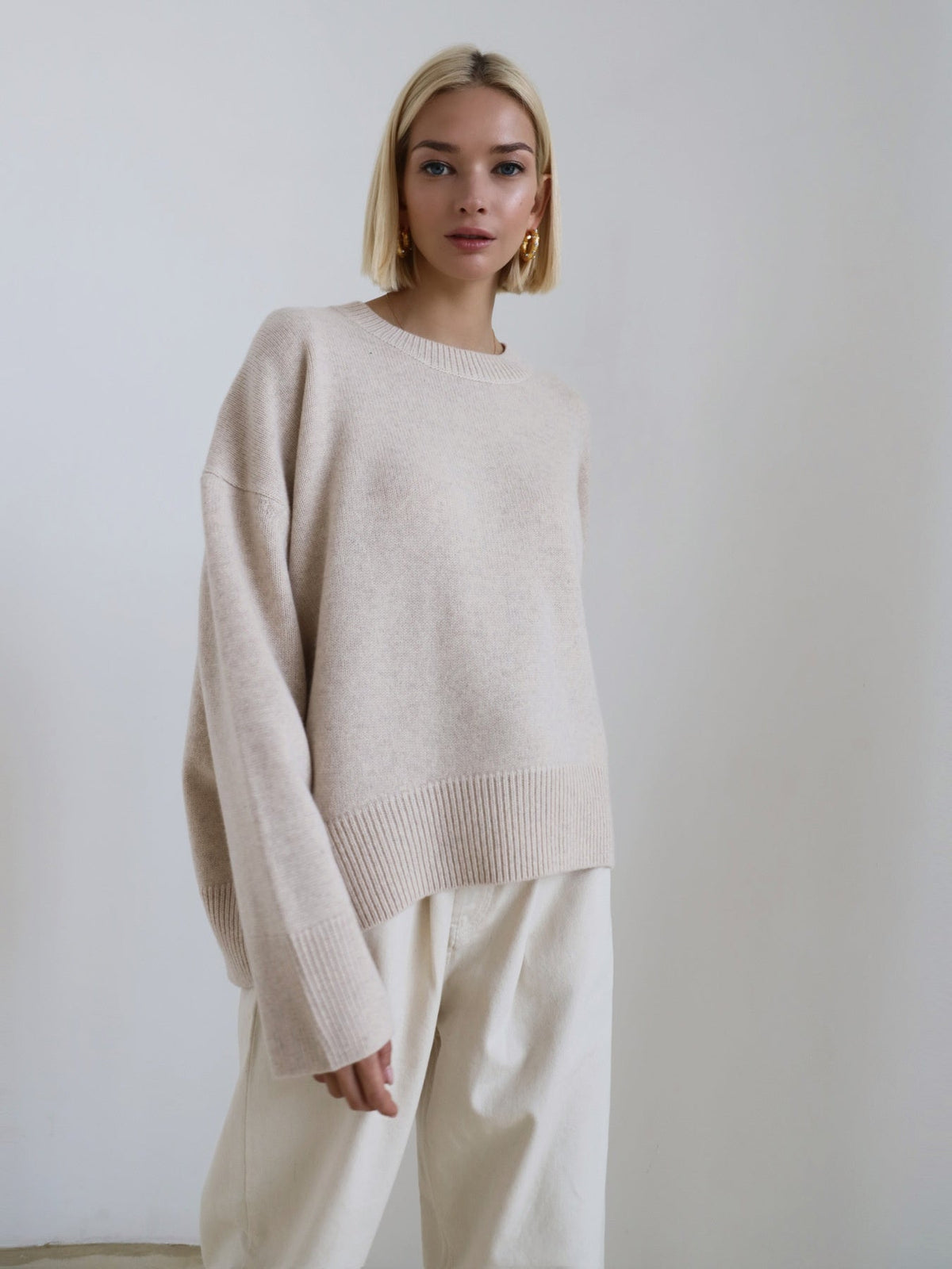 Damenpullover mit Stilvollem, Lockerem Schnitt und Einzigartigem Design - 3 - Trendlinie