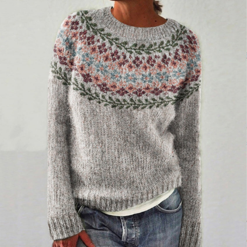 Modischer Damenpullover mit Auffälligen Designs für Gemütliche Tage - 3 - Trendlinie
