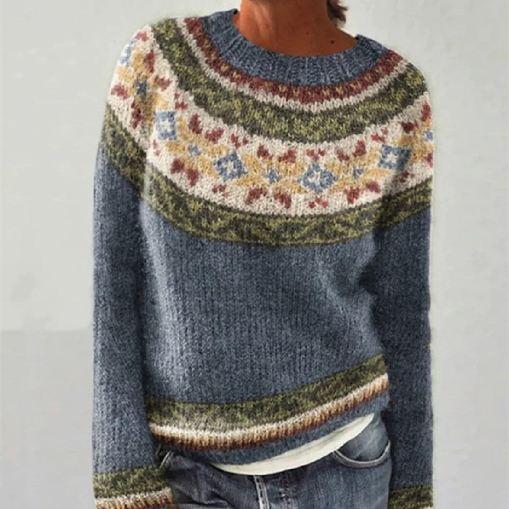 Modischer Damenpullover mit Auffälligen Designs für Gemütliche Tage - 4 - Trendlinie