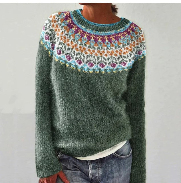 Modischer Damenpullover mit Auffälligen Designs für Gemütliche Tage - 6 - Trendlinie