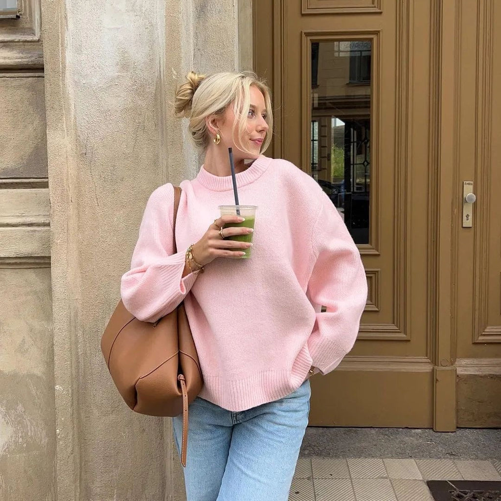 Damen Pullover mit langen Ärmeln im lässigen Regular Fit - 4 - Trendlinie