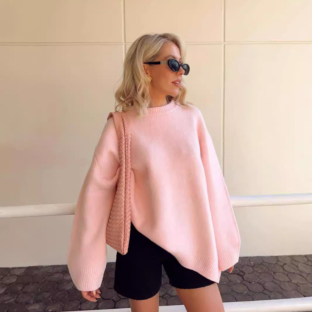 Damen Pullover mit langen Ärmeln im lässigen Regular Fit - 9 - Trendlinie