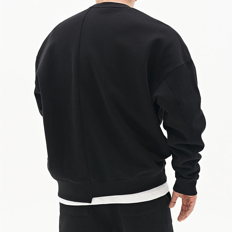 Bequemer Herrenpullover mit Rundhalsausschnitt für entspannte Tage - 1 - Trendlinie