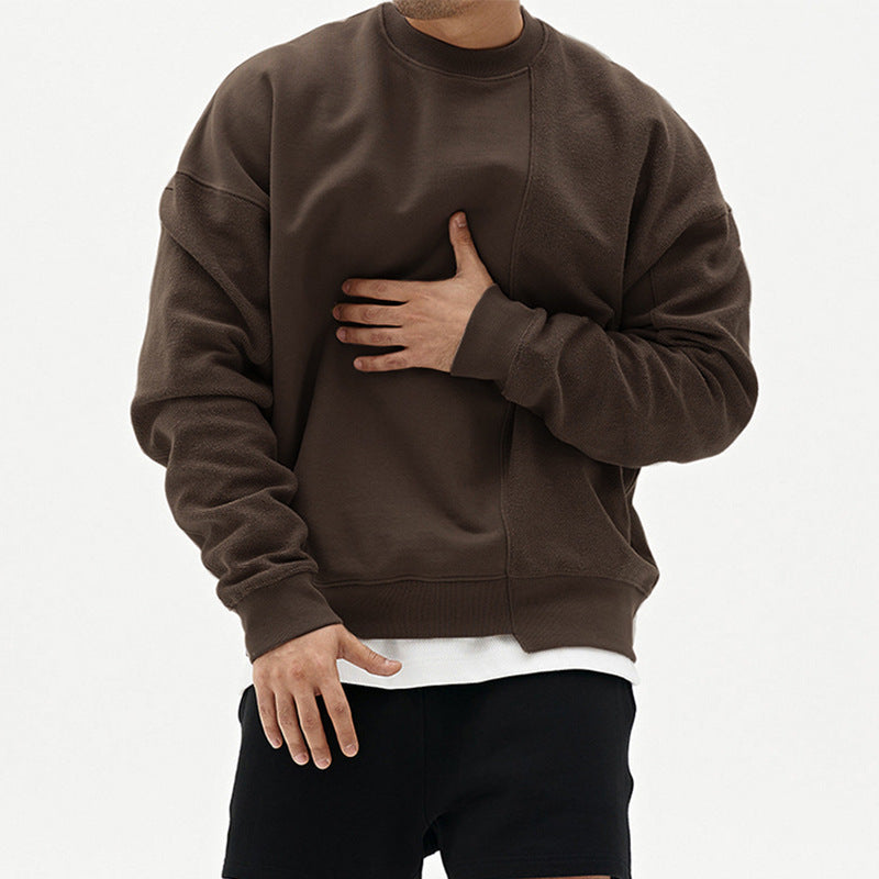 Bequemer Herrenpullover mit Rundhalsausschnitt für entspannte Tage - 2 - Trendlinie